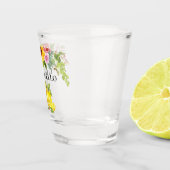 ウォーターカラーレモンフローラグリーンリーリモンチェロ ショットグラス (右)