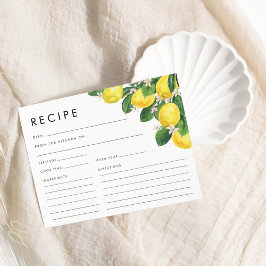 ウォーターカラーレモンブライダルシャワーレシピ