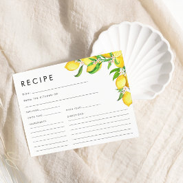 ウォーターカラーレモンブライダルシャワーレシピ