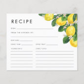 ウォーターカラーレモンブライダルシャワーレシピ (正面)