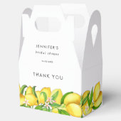 ウォーターカラーレモンブライダルシャワー フェイバーボックス (オープン)