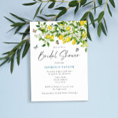 ウォーターカラーレモンブライダルシャワー 招待状