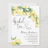ウォーターカラーレモンブライダルティーパーティの招待状 招待状 (正面)