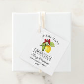 ウォーターカラーレモンホームメイドリモンチェロクリスマスラベル フェイバータグ (インサイチュ)