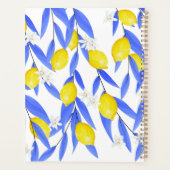 ウォーターカラーレモンライム柑橘類 プランナー手帳 (裏面)