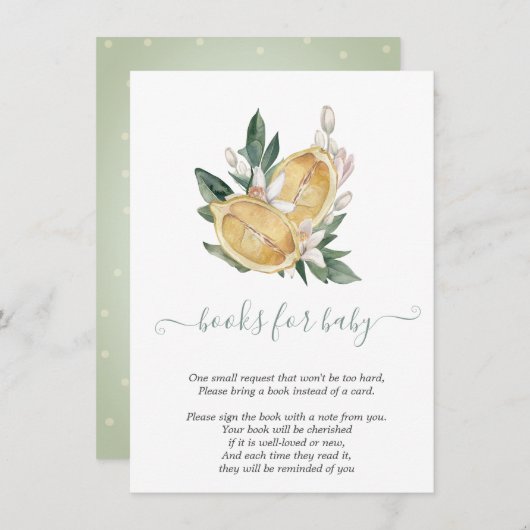 ウォーターカラーレモン植物学 エンクロージャーカード (正面/裏面)