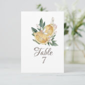 ウォーターカラーレモン植物学 招待状 (スタンド正面)