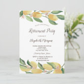 ウォーターカラーレモン植物群落 招待状 (スタンド正面)