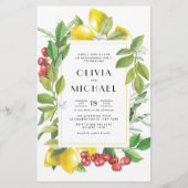 ウォーターカラーレモン&クランベリー婚約パーティ (正面)