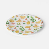 ウォーターカラーレモン&ポプシクル紙プレート ペーパープレート (アングル)