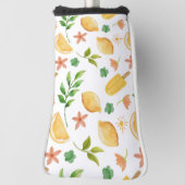 ウォーターカラーレモン&ポプシクル ゴルフヘッドカバー (回転90)