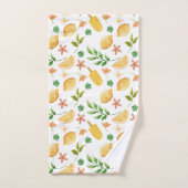 ウォーターカラーレモン&ポプシクル バスタオルセット (ハンドタオル)