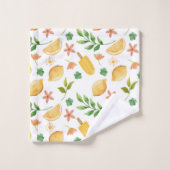 ウォーターカラーレモン&ポプシクル バスタオルセット (ウォッシュタオル)