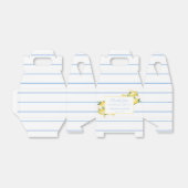 ウォーターカラーレモ淡い色のンズブルーストライプウェディングシャワー フェイバーボックス (折り畳みなし)