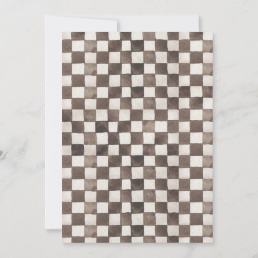 ウォーターカラーレースカー第3誕生日招待状 招待状 (裏面)