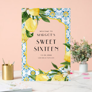 ウォーターカラーレ地中海のモンズスイーツ16パーティー アクリルサイン