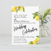 ウォーターカラーレ結婚モンズお祝いタイポグラフィ 招待状 (スタンド正面)