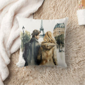 ウォーターカラーロマンスインパリカップル装飾用クッション クッション (ブランケット)