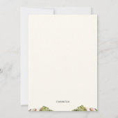 ウォーターカラーロマンチックarchway結婚式招待状 招待状 (裏面)