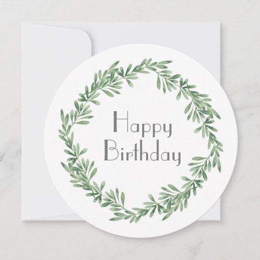 ウォーターカラーローズマリーリース カード (正面)