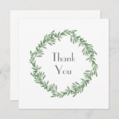 ウォーターカラーローズマリーリース サンキューカード (正面/裏面)