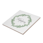 ウォーターカラーローズマリーリース タイル (側面)