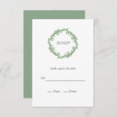 ウォーターカラーローズマリーリース 出欠カード (正面/裏面)