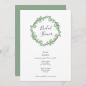 ウォーターカラーローズマリーリース 招待状 (正面/裏面)