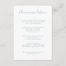 ウォーターカラーローレルモノグラムの宿泊カード