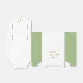 ウォーターカラーローレルリース金ゴールドクロスバプテスマ フェイバーボックス (折り畳みなし)