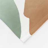 ウォーターカラーワイルドフラワーボホソフトパステル春 フリースブランケット (角)