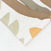 ウォーターカラーワイルドフラワーボホソフトパステル春 フリースブランケット (角)