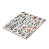 ウォーターカラーワイルドフラワー春&サマーデコール タイル (側面)