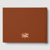 ウォーターカラーワイルドフローラテラコッタ結婚ズ ゲストブック (裏面)