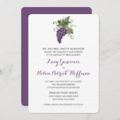 ウォーターカラーワインヴィンヤード | ウェディング 招待状 (正面/裏面)