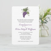 ウォーターカラーワインヴィンヤード | ウェディング 招待状 (スタンド正面)