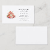 ウォーターカラーワッフルブレックファーストベーカリー 名刺 (正面/裏面)