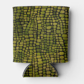 ウォーターカラーワニプリント 缶クーラー (正面)