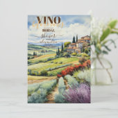 ウォーターカラーヴィノウィーヴューブライダルシャワー 招待状 (スタンド正面)