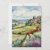 ウォーターカラーヴィノウィーヴューブライダルシャワー 招待状 (裏面)