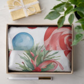 ウォーターカラーヴィンテージクリスマスティッシュペーパー 薄葉紙 (ギフト)