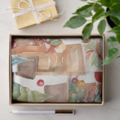 ウォーターカラーヴィンテージクリスマスティッシュペーパー 薄葉紙 (ギフト)