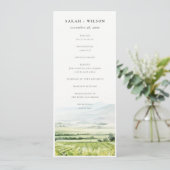 ウォーターカラーヴィンヤードランドスケープ結婚式 プログラム (スタンド正面)