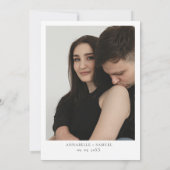 ウォーターカラーヴェニュー結婚スイラストレーション セーブザデート (裏面)