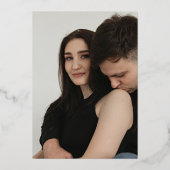 ウォーターカラーヴェニュー結婚スイラストレーション 箔招待状 (裏面)