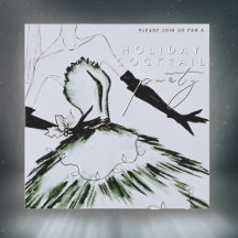 ウォーターカラーヴォーグファッションホリデーカクテルパーティー