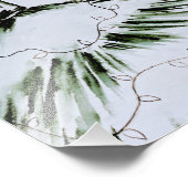 ウォーターカラーヴォーグファッションモデルホリデー フォトプリント (角)