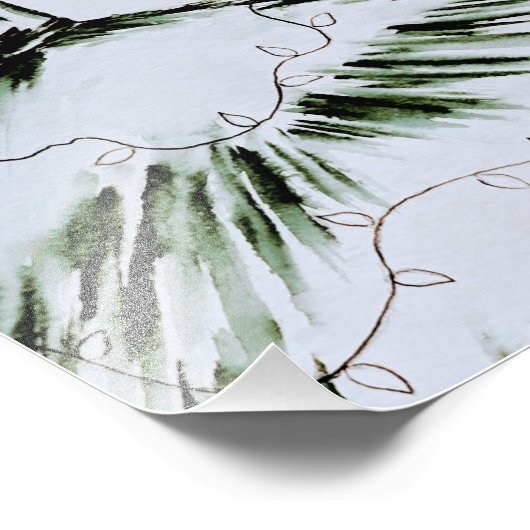 ウォーターカラーヴォーグファッションモデルホリデー フォトプリント (角)