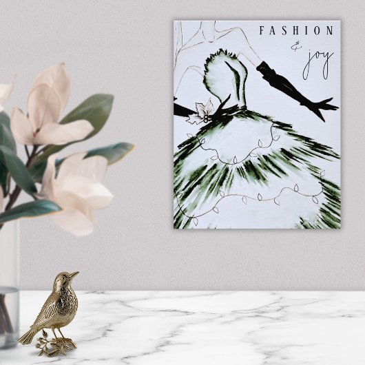 ウォーターカラーヴォーグファッションモデルホリデー フォトプリント