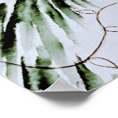 ウォーターカラーヴォーグファッションモデルホリデー ポスター (角)